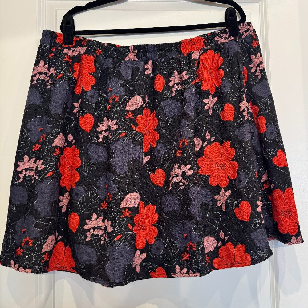 Compania Fantastica (from Modcloth) Floral Skirt - 2X